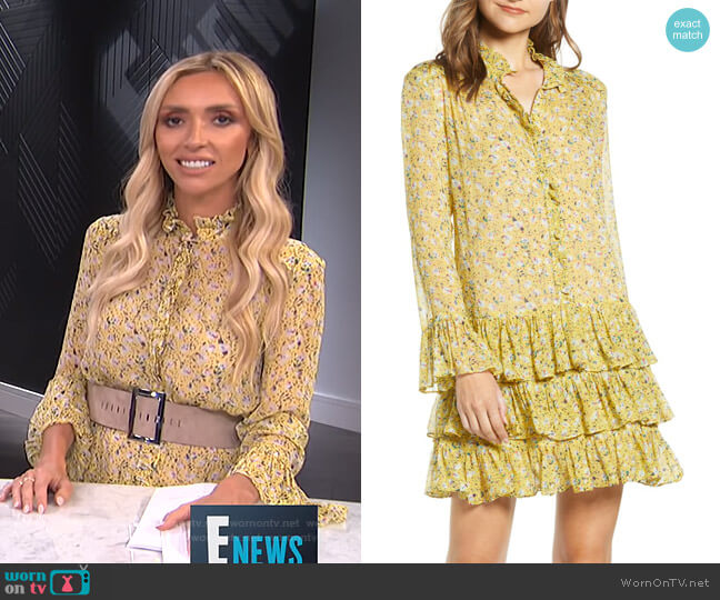 Zadig & Voltaire Rebbie Anemone Dress worn by Giuliana Rancic on E! News