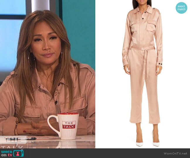 A.L.C. Jeter Jumpsuit worn by Carrie Inaba on The Talk