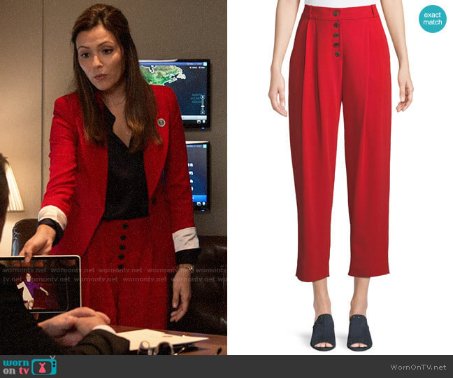 A.L.C. Russel Pants worn by Emily Rhodes (Italia Ricci) on Designated Survivor
