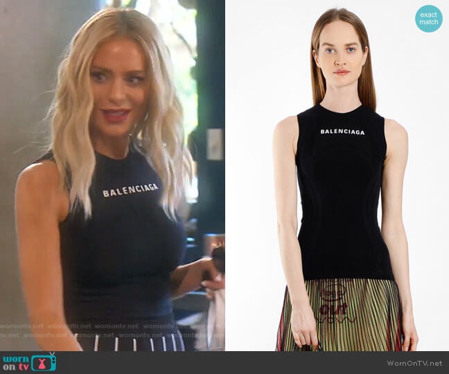 Balenciaga Tank Top - SS18 Collection worn by Dorit Kemsley on The Real Housewives of Beverly Hills