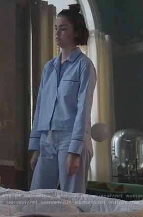 Callie’s blue pajamas on Good Trouble