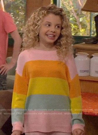 Destiny’s striped sweater on Bunkd