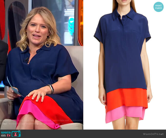 Diane von Furstenberg Hatsu Dress worn by Sara Haines on Good Morning America
