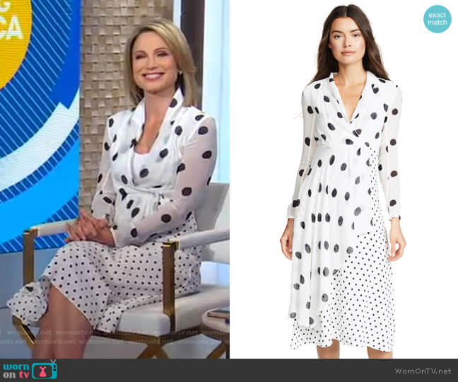 Farm Rio Onca Dot Dress worn by Amy Robach on Good Morning America