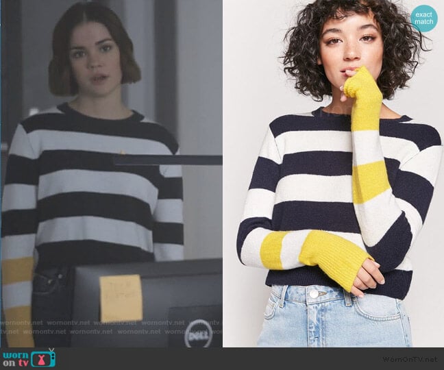 Forever 21 Striped Sweater worn by Callie Foster (Maia Mitchell) on Good Trouble