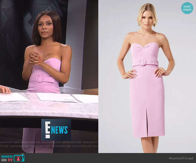 Forever New Claudia Bodycon Dress worn by Zuri Hall on E! News