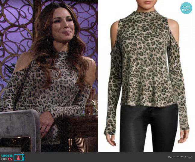 Generation Love Lena Leopard Cashmere Top