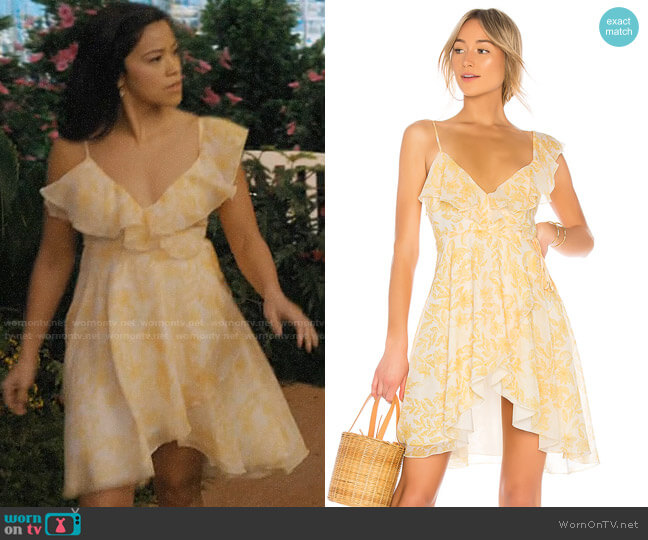 House of Harlow x Revolve Darma Dress worn by Jane Villanueva (Gina Rodriguez) on Jane the Virgin