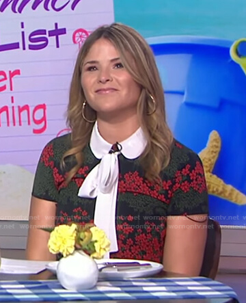 Jenna’s black floral mini dress on Today