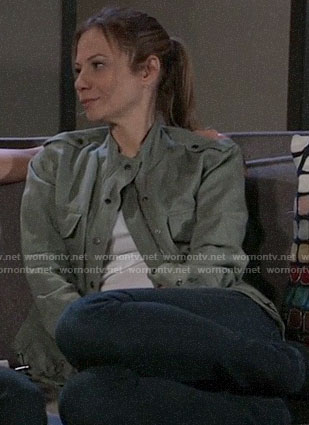 Kim’s army jacket on General Hospital