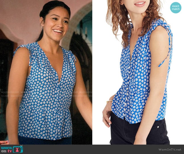 Madewell Belle Daisy Top worn by Jane Villanueva (Gina Rodriguez) on Jane the Virgin