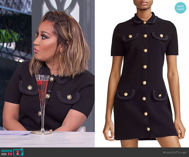 Maje Ravena Dress worn by Adrienne Houghton on The Real