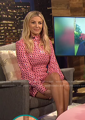 Morgan’s sequin polka dot dress on E! News Nightly Pop