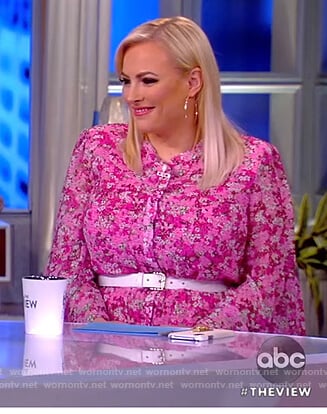 Meghan’s pink floral midi dress on The View