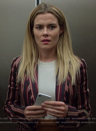 Trish’s pink striped blazer on Jessica Jones