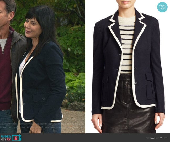 Rag & Bone Uni Blazer worn by Cassandra Nightingale (Catherine Bell) on Good Witch