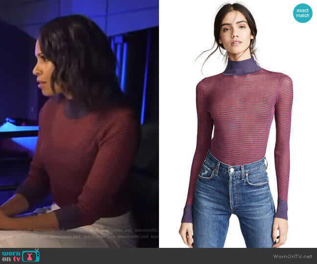 Rag & Bone Raina Top worn by Adrienne Bankert on Good Morning America