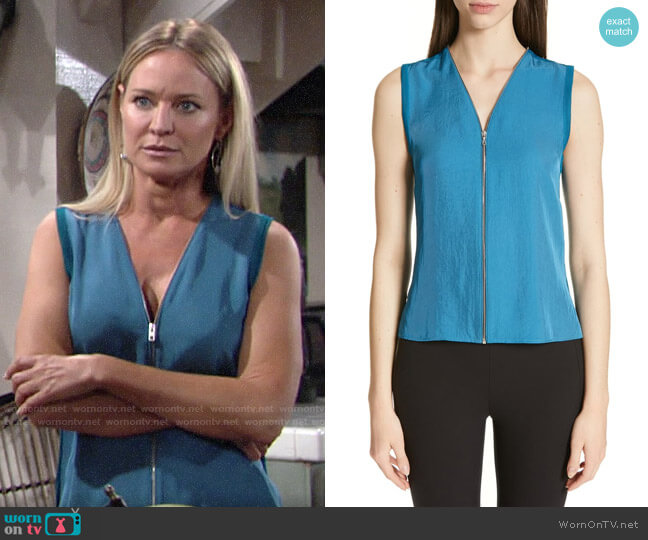 Rag & Bone Valarie Top worn by Sharon Newman (Sharon Case) on The Young and the Restless