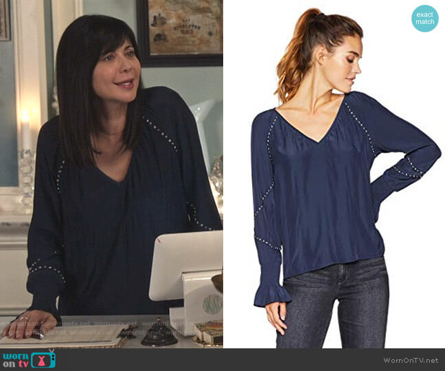 Ramy Brook Willa Top worn by Cassandra Nightingale (Catherine Bell) on Good Witch
