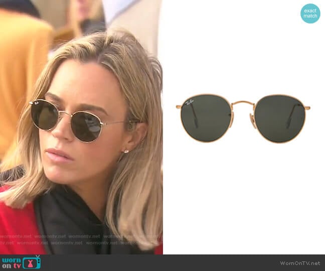 Ray-Ban Round Metal Sunglasses worn by Teddi Mellencamp Arroyave on The Real Housewives of Beverly Hills