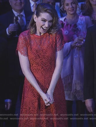 Alex’s red lace dress on Designated Survivor