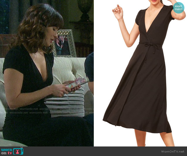 Reformation Becca Midi Dress worn by Sarah Horton (Linsey Godfrey) on Days of our Lives