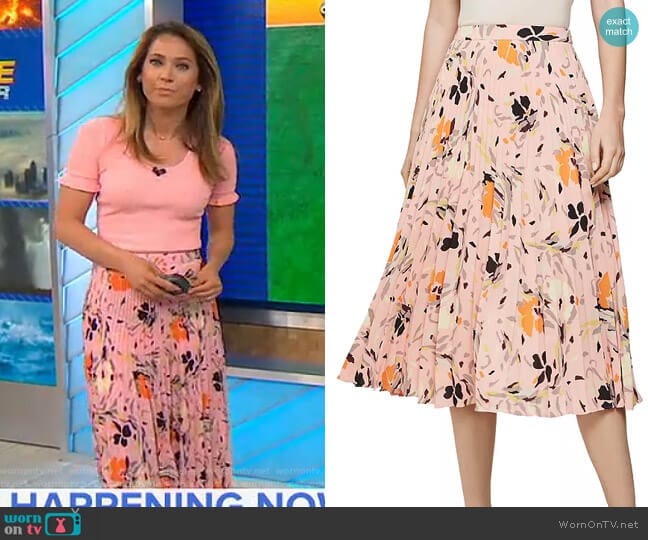 Reiss Andi Skirt worn by Ginger Zee on Good Morning America