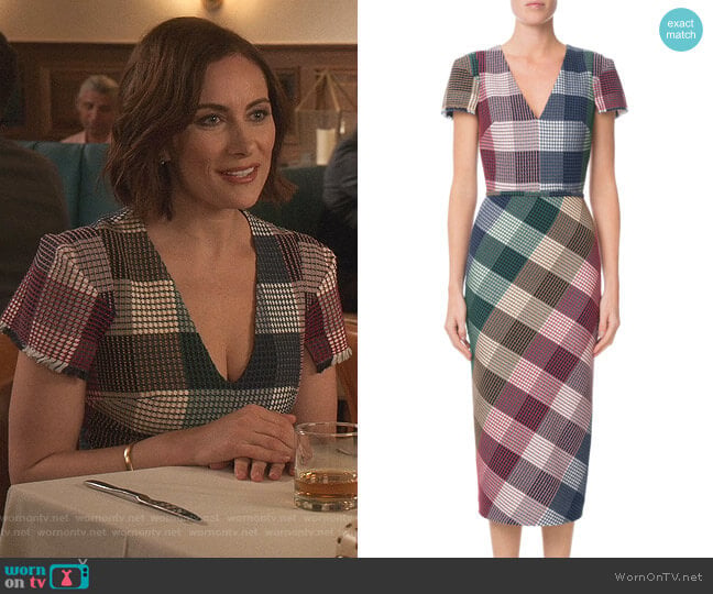 Roland Mouret Chaney Dress worn by Quinn (Laura Benanti) on Younger