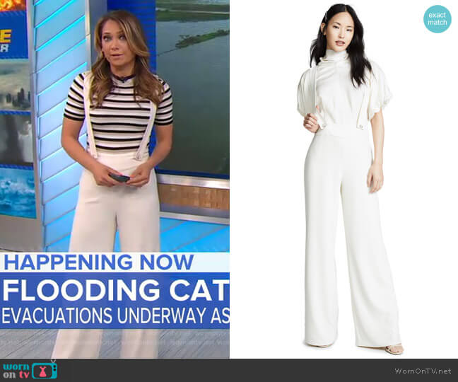 Ronny Kobo Adelie Overalls worn by Ginger Zee on Good Morning America