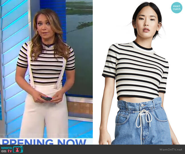 Ronny Kobo Ellenwe Top worn by Ginger Zee on Good Morning America