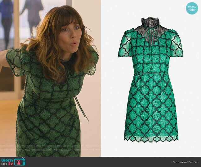 Sandro Ritta Dress worn by Judy Hale (Linda Cardellini) on Dead to Me