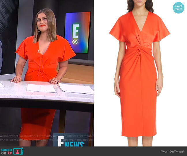 Ted Baker Ellame Dress worn by Carissa Loethen Culiner on E! News