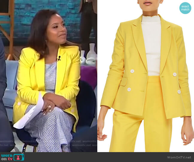 Topshop Milly Jacket worn by Sheinelle Jones on Today