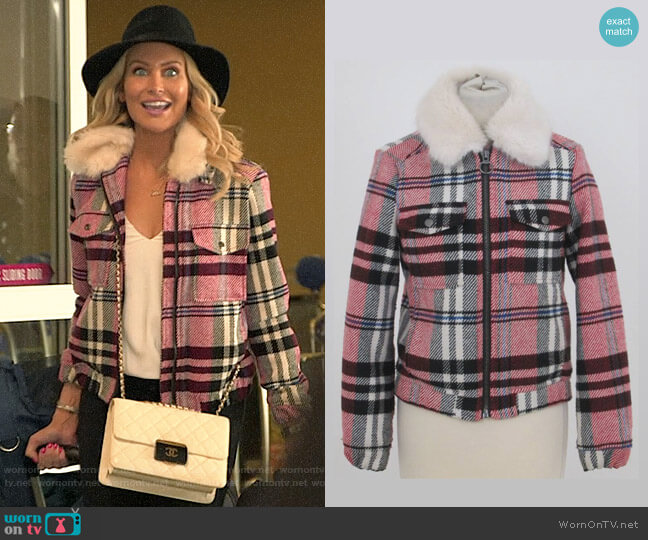 Topshop Check Jacket worn by Stephanie Pratt (Stephanie Pratt) on The Hills New Beginnings