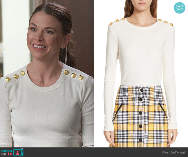 Veronica Beard Mayer Top worn by Liza Miller (Sutton Foster) on Younger
