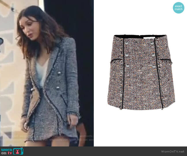 Veronica Beard Starck Tweed Skirt worn by Alicia Mendoza (Denyse Tontz) on Grand Hotel