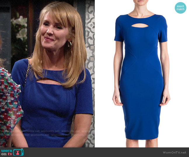 ZAC Zac Posen Brenda Dress worn by Mallory Armstrong (Wendy Benson Landes) on The Young and the Restless