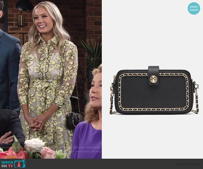 Zara Crossbody Wallet with Zippers worn by Abby Newman (Melissa Ordway) on The Young and the Restless