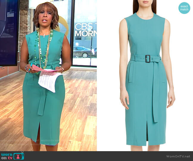 Boss Dadoria Dress worn by Gayle King on CBS Mornings
