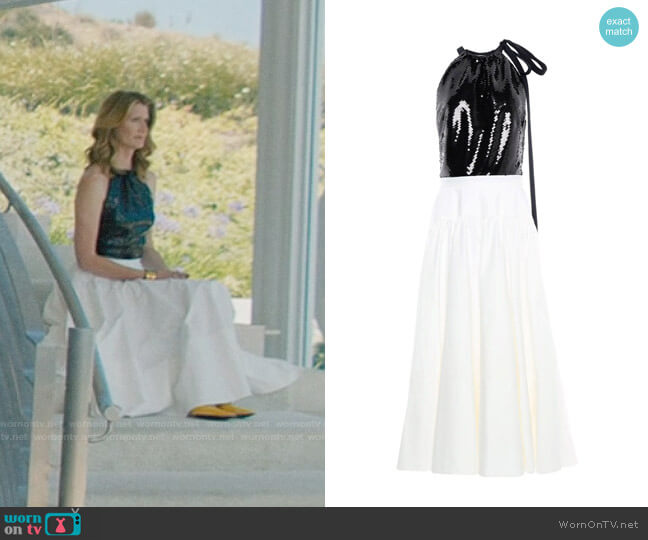 Calvin Klein 205W39NYC Long Dress worn by Renata Klein (Laura Dern) on Big Little Lies