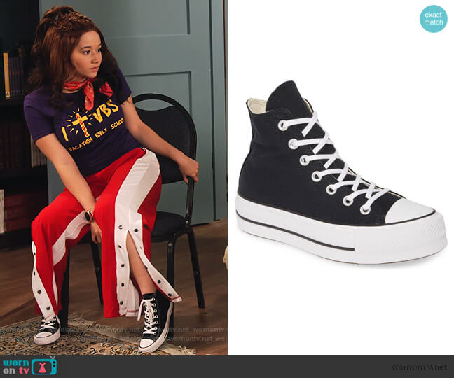 Converse Chuck Taylor High Platform Sneakers worn by Jade (Talia Jackson) on Family Reunion