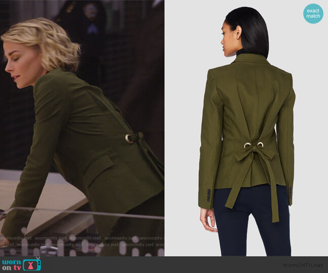 Derek Lam 10 Crosby Single Button Blazer With Grommet Back Detail worn by Lizzie Needham (Bojana Novakovic) on Instinct