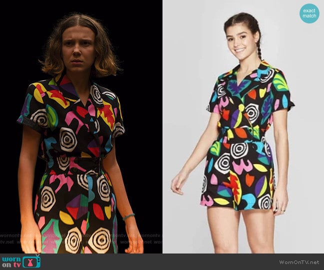 Target Eleven Short Sleeve Romper worn by Eleven (Millie Bobby Brown) on Stranger Things