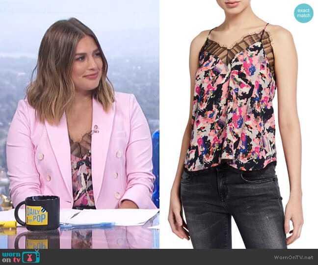 IRO Berwyn Printed Cami worn by Carissa Loethen Culiner on E! News