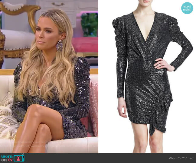 IRO Loulou Dress worn by Teddi Mellencamp Arroyave on The Real Housewives of Beverly Hills