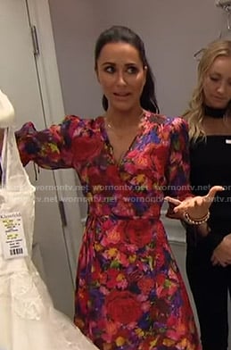 Jessica Mulroney’s floral wrap dress on Good Morning America