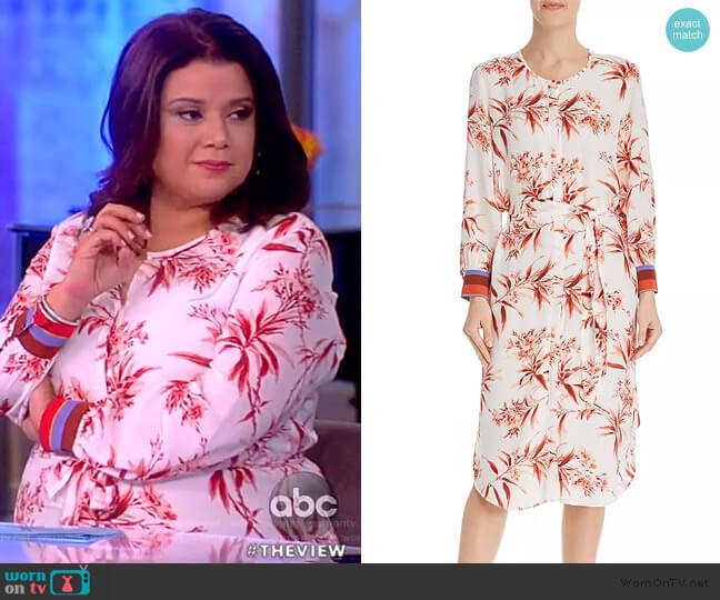 Joie Jeanee Floral-Print Dress worn by Ana Navarro on The View
