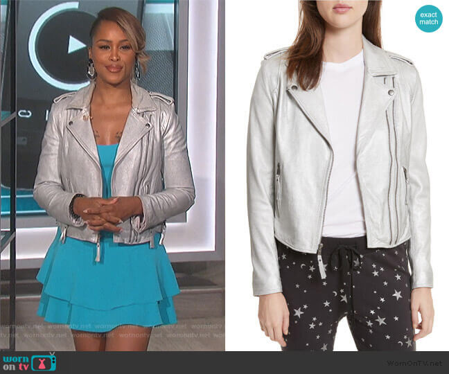 Joie Leolani Leather Jacket worn by Eve on The Talk