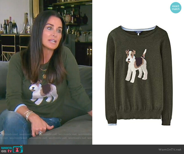 Joules Miranda Intarsia Jumper worn by Kyle Richards on The Real Housewives of Beverly Hills