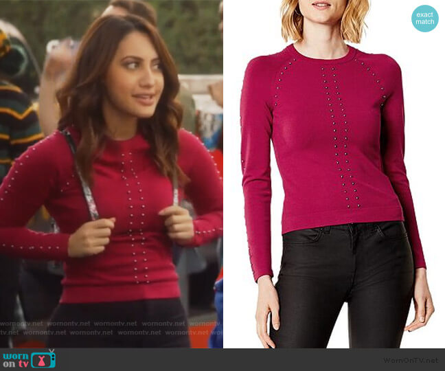 Karen Millen Studded Sweater worn by Ana Torres (Francia Raisa) on Grown-ish